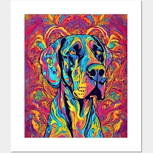 Psychedelic Great Dane Posters and Art